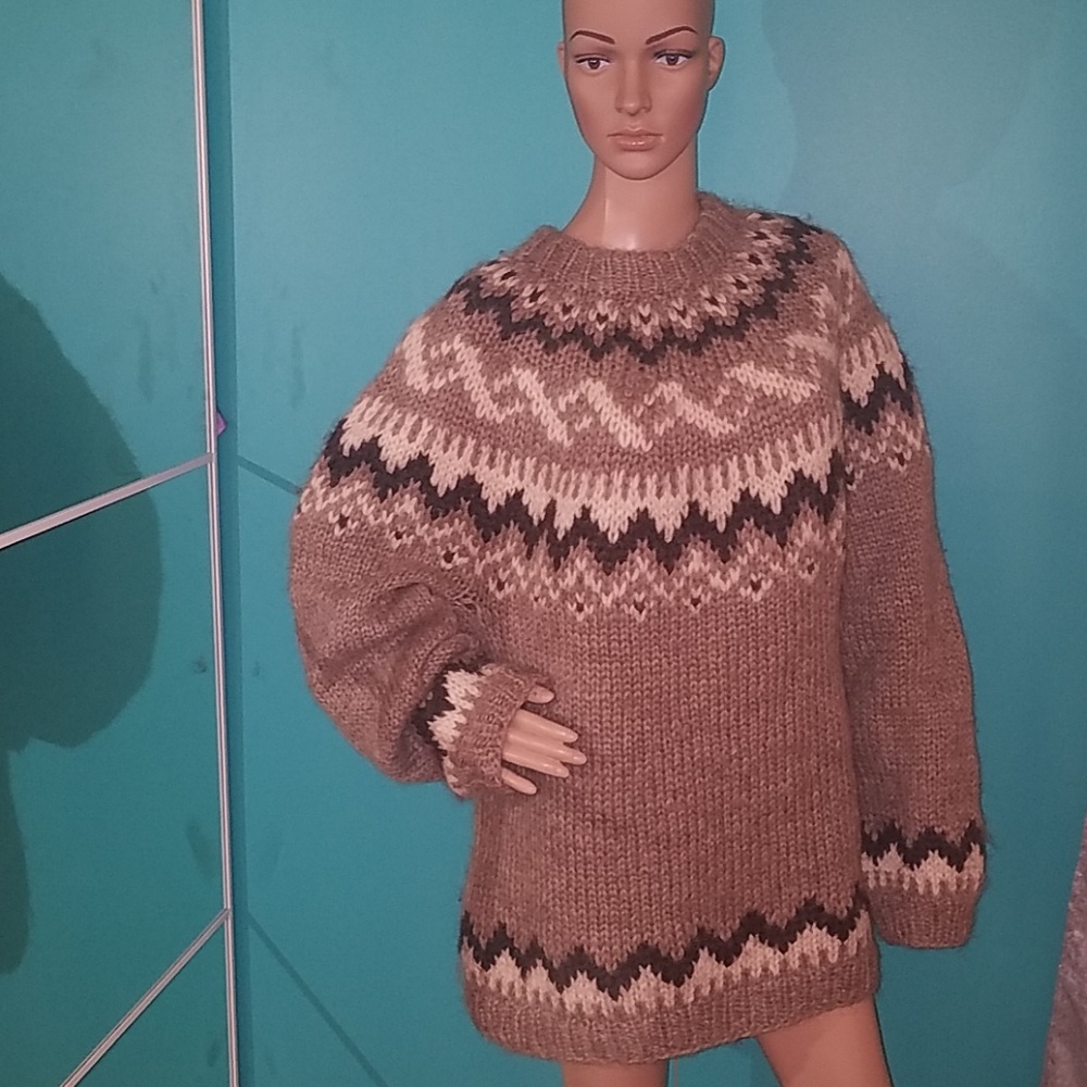 Hand Made Icelandic Wool Sweater